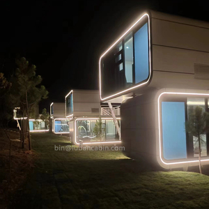 Version à deux niveaux <span class=keywords><strong>Maison</strong></span> mobile modulaire préfabriquée avec <span class=keywords><strong>jacuzzi</strong></span>/sauna Villa Glamping personnalisée Design - Product Image 1