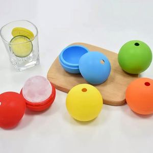 Moule à glaçons sphériques en silicone de qualité alimentaire avec logo personnalisé, facile à démouler, pour activités promotionnelles - Product Image 6