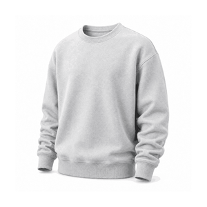 Sudadera de Cuello Redondo Color Naranja para Hombre, Corte Regular, Color Sólido, Tejido de Punto, Ropa Casual para Otoño - Product Image 4