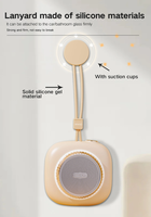 Enceinte Bluetooth murale rétro HF11 avec ventouses, prise en charge AUX, carte TF et radio FM, lumière RVB, enceinte sans fil