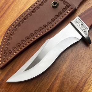 Cuchillo Táctico de Bolsillo de Alta Calidad con Mango de Madera Personalizable OEM, Cuchillo de Combate Mercenario con Hoja de Acero Inoxidable para Bricolaje - Product Image 2