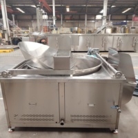 Usine pour la peau croustillante automatique pépites de poulet puces convoyeur de graines d'arachide beignet grande machine à frire