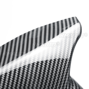 1 par de cubiertas de espejo retrovisor lateral estilo cuerno en negro brillante para Chevy Camaro SS RS ZL1 LT 2016-2021 - Product Image 6