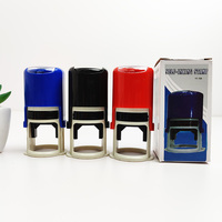 Tampon auto-encreur rond 25mm personnalisé pour bureau Tampon auto-encreur en caoutchouc pré-encreur automatique pour texte rond
