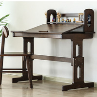 Table d'étude en bois ergonomique pour enfants, bureau réglable en hauteur pour l'école