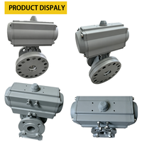 Vanne à boisseau sphérique pneumatique à commande pneumatique en acier inoxydable PN16-PN63 DN50-DN200 pour systèmes de traitement d'eau, d'huile, de gaz et de produits chimiques