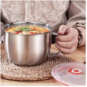 Tazón de Sopa de Acero Inoxidable con Asa para Uso Doméstico 4T - Product Image 1