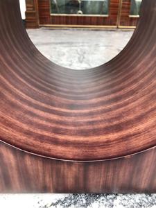 Handcrafted Luxury Dark Walnut Grain Wood Arch <b>Console</b> <b>Table</b> Contemporary Architectural Design for Villa Wholesale From Vietnam - Product Image 3
