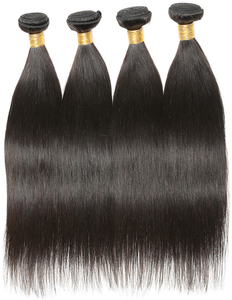 Fasci di capelli lisci vergini brasiliani Uniky fasci di capelli brasiliani vergini non trattati di grado 10A