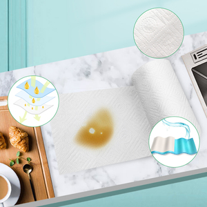 Nhà Máy Bán buôn nhà bếp khăn giấy số lượng lớn gỗ bột giấy 2 ply OEM dùng một lần nhà bếp mô CuộN - Product Image 4