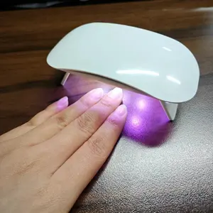 Soleil Mini Photothérapie Sans Fil 6w Manucure Machine Vernis À Ongles Sèche Led Portable Durcissement Vernis À Ongles Lumière Uv Led Lampe À Ongles