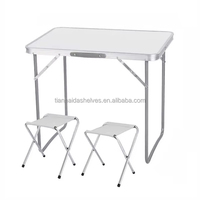 Table pliante d'extérieur en alliage d'aluminium étanche CE Direct Source pour cour, cuisine et salle à manger, durable