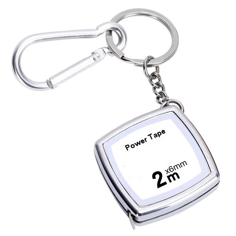 Probon hot sell 2m Gift Tape Measure cheap Portable mini promotional steel Measuring Tape With Keychain
