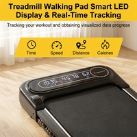 Tapis roulant pliable 2 en 1 pour usage domestique, moteur électrique 1,5 ch, écran LED, capacité de 100 kg