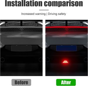 Lampu Rem Mobil Universal 12 <span class=keywords><strong>LED</strong></span> 12V Model F1 Merah Kedip Strobo Lampu Peringatan Darurat untuk Sepeda Motor - Product Image 4