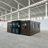 Maison conteneur extensible à structure en acier galvanisé, maison mobile modulaire, maison préfabriquée pour le stockage