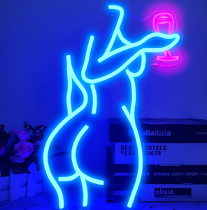 Ipixel Custom <span class=keywords><strong>LED</strong></span> Neon Signs Body Sexy Girl Mujer Decoración de pared Arte Dormitorio <span class=keywords><strong>Led</strong></span> Boda RGB Letreros de neón para decoración de pared Multi Color - Product Image 4