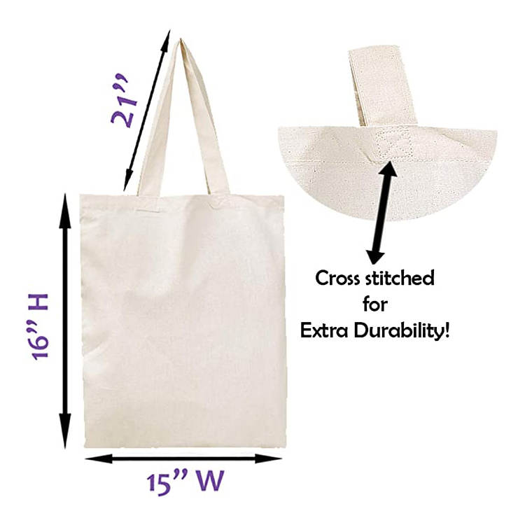 Environmentally friendly materials golf canvas cotton tote bag
