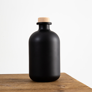 Botella <span class=keywords><strong>de</strong></span> Vidrio Vacía para <span class=keywords><strong>Vino</strong></span>, Vodka, Ginebra, Ron, Alcohol, Whisky y Licores <span class=keywords><strong>con</strong></span> Corcho, 200ml, 500ml, 750ml, Venta al Por Mayor <span class=keywords><strong>de</strong></span> Fábrica - Product Image 5