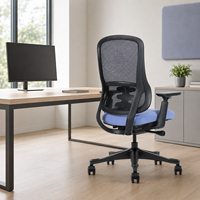 Chaise de bureau mi-dossier Vaseat S3-BM, excellent confort, chaise d'appoint en velours pour salles d'attente, vente en gros contemporaine pour bureaux