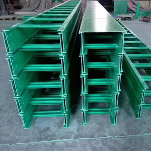 FRP Cable Tray for Chemical Plants, Fire Retardant & Insulated Trough Bridge. - Product Image 5