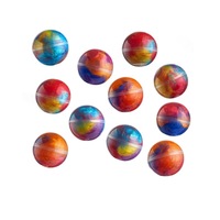 Jouet de décompression en slime cristallin de 3,8 cm, slime cristallin coloré en capsule, à presser et à faire bouler
