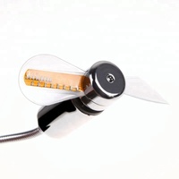 Gadget USB réglable Mini lumière LED Horloge ventilateur USB de haute qualité