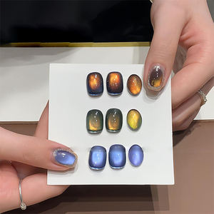 AILANUO – Kit de vernis à ongles gel effet œil de chat 3 couleurs, 15 ml, sans TPO, sans HEMA, OEM ODM, gel néon - Product Image 2