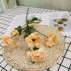 Pivoine artificielle en plastique faite à la main, couleur personnalisée, douce, légère, lavable, antibactérienne, durable, design floral <span class=keywords><strong>Rosan</strong></span> RS0584 - Product Image 6