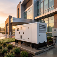 Groupe électrogène diesel industriel silencieux de 350 kW avec panneau de commande intelligent pour l'alimentation de secours commerciale