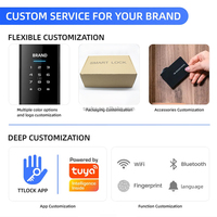 Cerradura Inteligente 6068 Mortise Tuya WIFI TTlock con Control de Huella Digital, Pantalla Táctil Electrónica, Teclado con Código, Llave Inteligente para Puerta