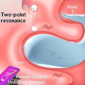 Leather whale wearable <b>vibrating</b> egg remote interactive app applet <b>vibrates</b> G-spot masturbation female wearable toy - Product Image 6
