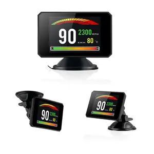 Mobil Komputer On-Board Mobil Digital OBD 2 Mengemudi Speedometer Tampilan Digital Diagnostik Suhu Pendingin Gauge P12
