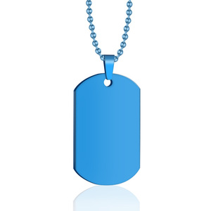 Custom Anti-Lost Stainless Steel <b>Dog</b> <b>Tag</b> Pendant | Engraved Logo Identity Jewelry Single Piece - Product Image 4