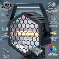 Lumière LED hexagonale rétro DMX512 RGBW à effet blinder pour discothèque, soirée, salle de banquet, performance