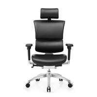 Chaise de bureau exécutive en cuir ergonomique confortable de haute qualité, chaise de patron senior, ensemble bureau et chaise