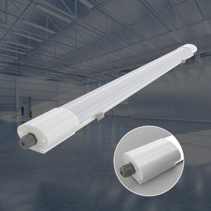 <b>LED</b> Tri-Proof <b>Light</b> IP65 Waterproof 2FT 4FT 5FT 18W 36W 45W 120LM/W Flicker Free Polycarbonate Batten with Microwave Sensor - Product Image 1