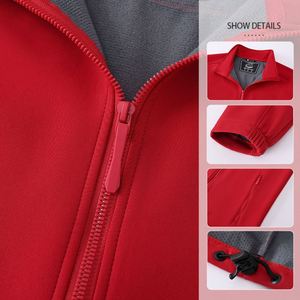 Factory Softshell Waterproof <b>Fleece</b> <b>Lined</b> Windbreaker Stand Collar Windproof <b>Jacket</b> for Outdoor Activities Hiking Thin Zipper - Product Image 2
