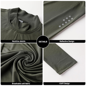 Maglie a Compressione da Uomo di Alta Qualità ad Asciugatura Rapida Abbigliamento Sportivo da Corsa Jogging Allenamento <span class=keywords><strong>Palestra</strong></span> Fitness a Maniche Lunghe - Product Image 3