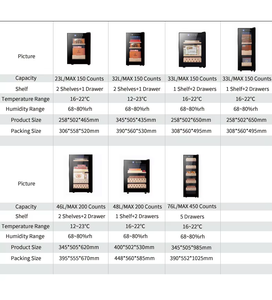 Humidor Eléctrico para Cigarros Vanace de 46L, Gran Oferta, Uso Doméstico y Comercial, con Capacidad para 200 Piezas, Control de Temperatura y Humedad - Product Image 5