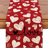 Nouvelle cheminée de table pour la Saint-Valentin, décoration de table pour la Saint-Valentin avec motif cœur