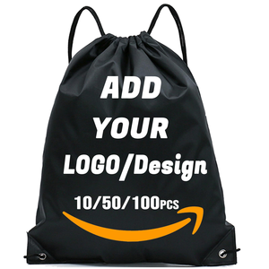 Custom Nylon Polyester Draw String <b>Backpack</b> Waterproof Foldable Design for Sports Gym Swimming & Traveling - Product Image 2