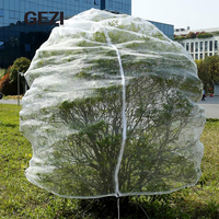Serre surélevée en plastique HDPE, filet anti-insectes en polyester, couverture de protection, sac de protection, blanc, vert, 90 g/m², 50x25