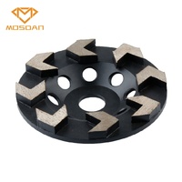 Disque de meule diamant 5 pouces 125 mm 8 flèches 22.23 M14 5/8 ''-11 trous d'arbre