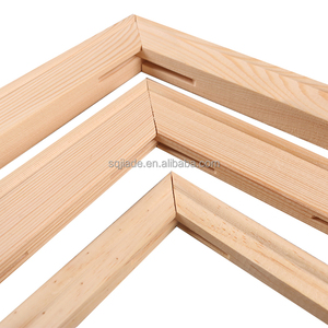 กรอบผ้าใบไม้สำหรับยืดแบบ DIY ทำจากไม้สนสีเหลืองขนาดใหญ่