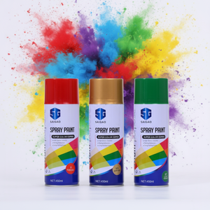 <span class=keywords><strong>Peinture</strong></span> aérosol acrylique <span class=keywords><strong>haute</strong></span> température SAIGAO, couleur <span class=keywords><strong>noir</strong></span> et argent, prix de gros, service OEM - Product Image 1