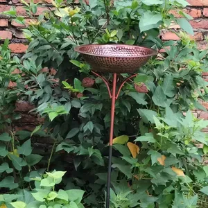 Yeni Retro demir sanat kuş besleyici kişiselleştirilmiş bronz renk 98x33cm bahçe açık banyo lavabosu YUIIN - Product Image 2