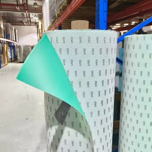 Fabrik OEM <span class=keywords><strong>6</strong></span> Zoll <span class=keywords><strong>6</strong></span>-Loch Schleifscheibe Schleifpapier Scheibe Grüner Film Klettverschluss Langlebige Schleifscheibe zum Polieren von Autolack - Product Image 3