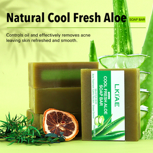 Hữu cơ tự nhiên bơ chiết xuất Kiểm soát mỡ <span class=keywords><strong>Blemish</strong></span> rõ ràng làm trắng handmade mát mẻ tươi Aloe mụn xà phòng để làm dịu da - Product Image 4