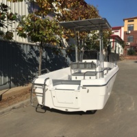 Bateau de pêche léger en fibre de verre de 5 m de Chine avec moteur hors-bord LIYA